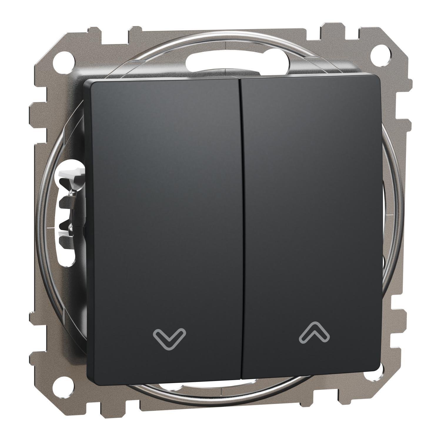 Выключатель для жалюзи Schneider Electric Sedna Design&Elements Черный (SDD114104)