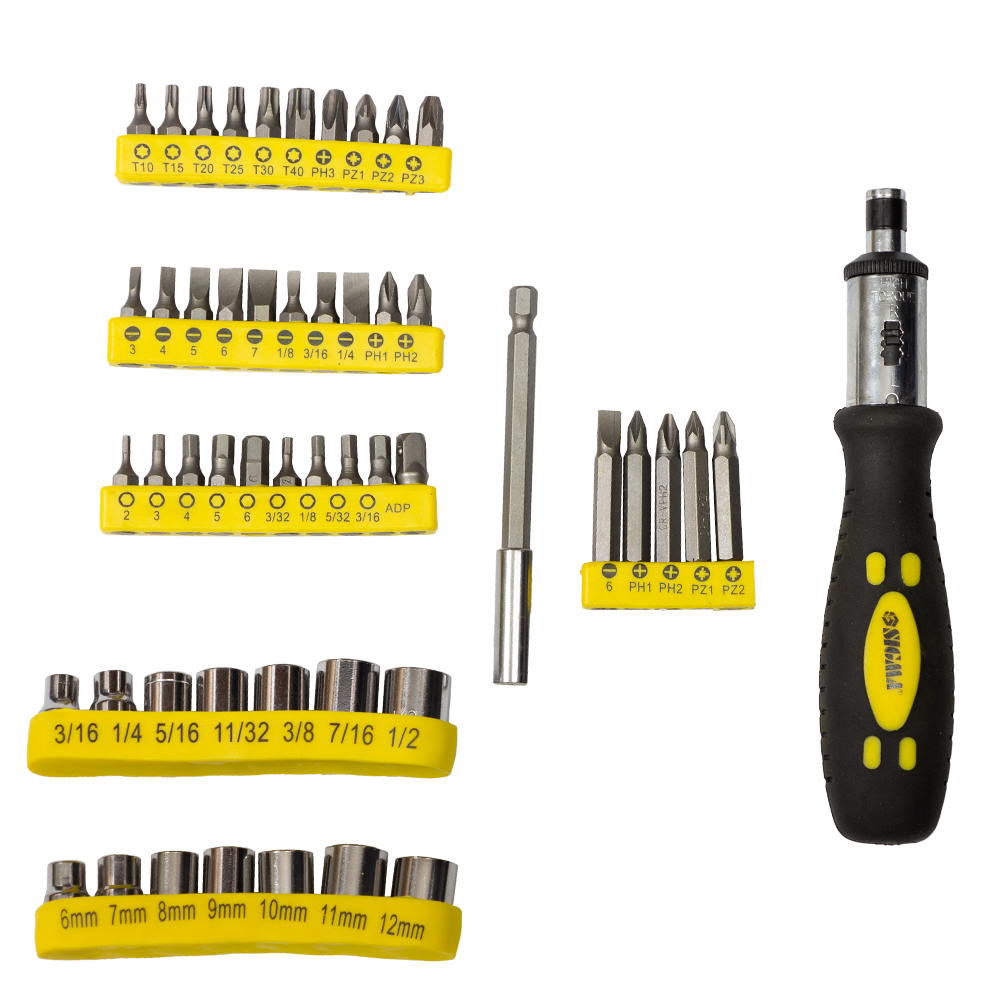 Отвертка Sigma CrV с торцевыми насадками и битами 51 шт. (400213)