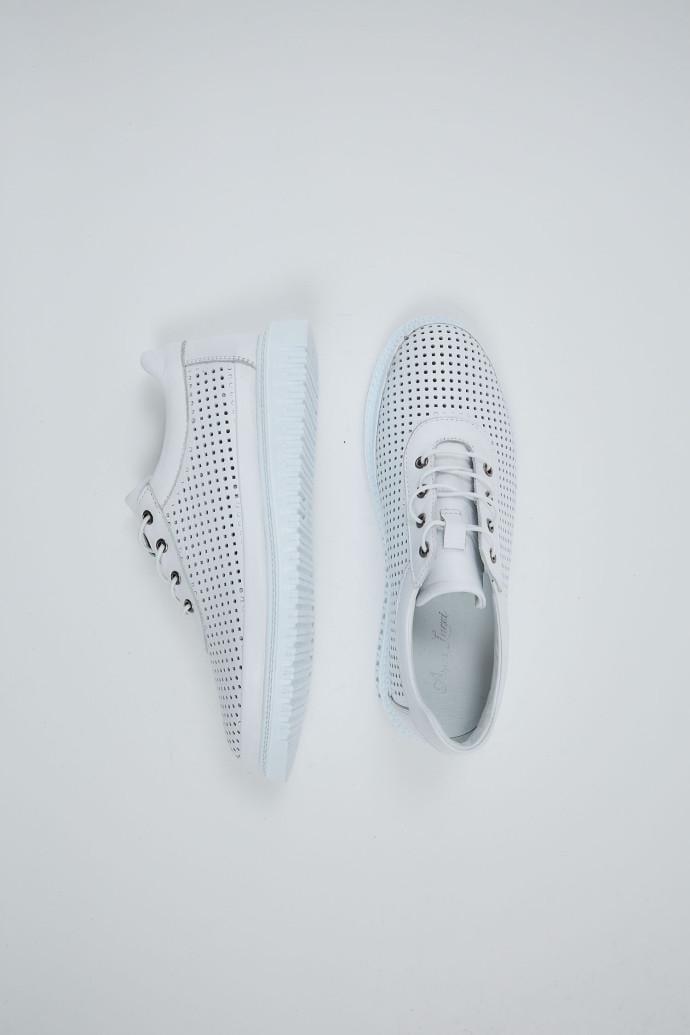 Мокасины женские Anna Lucci кожаные р. 41 Белый (198077) - фото 2