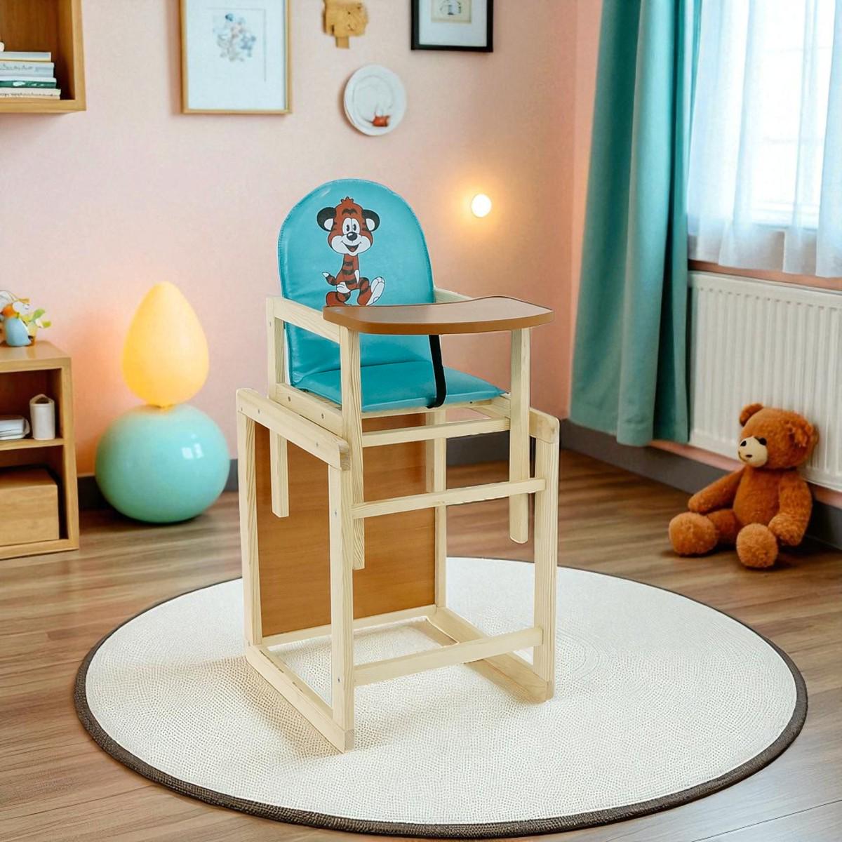 Стільчик для годування Мася Тигр Блакитний (№2053) - фото 3 Стільчик для годування Мася Тигр Блакитний (№2053) - фото 3