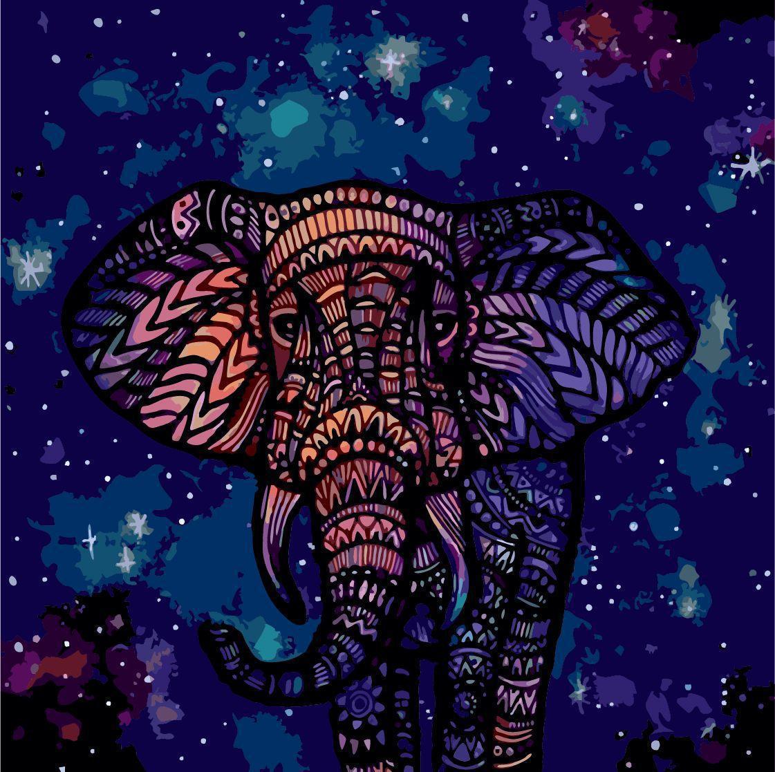 Картина по номерам Идейка Звездные узоры 40x40 см (skl-КНО2473)