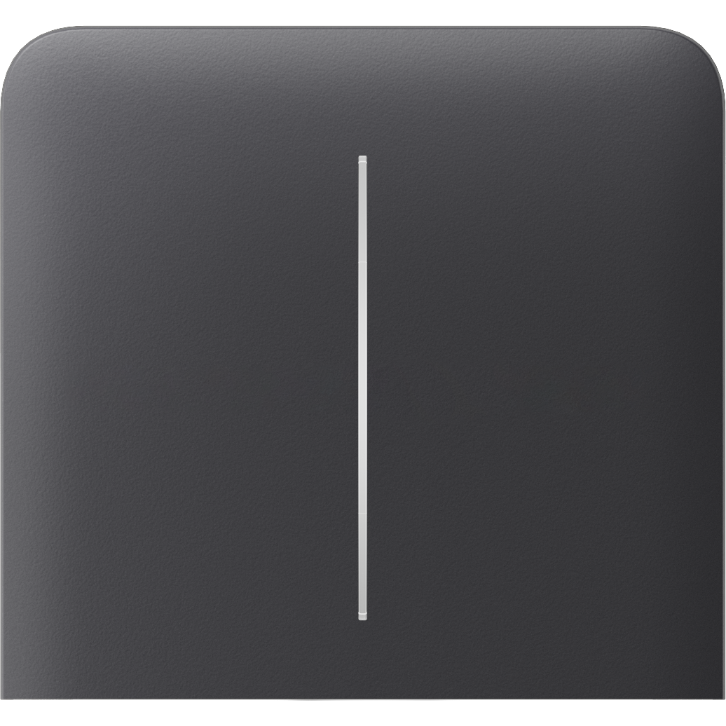Кнопка боковая для двухклавишного выключателя Ajax SideButton 2-Gang Vertical Graphite (17517)