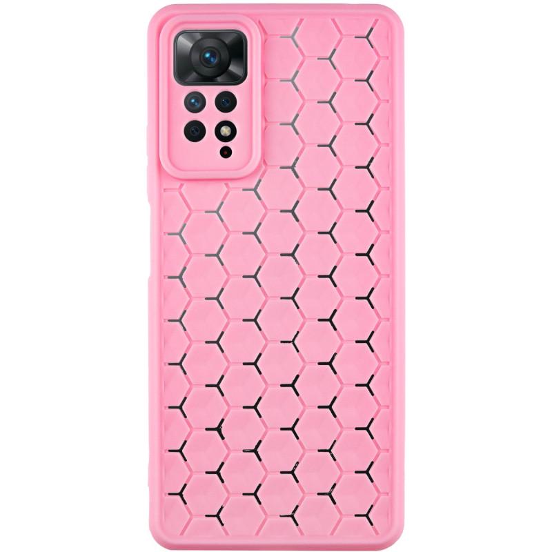 Противоударный Чехол TPU Honeycomb для Xiaomi Redmi Note 11 Pro 4G/5G / 12 Pro 4G Light Pink