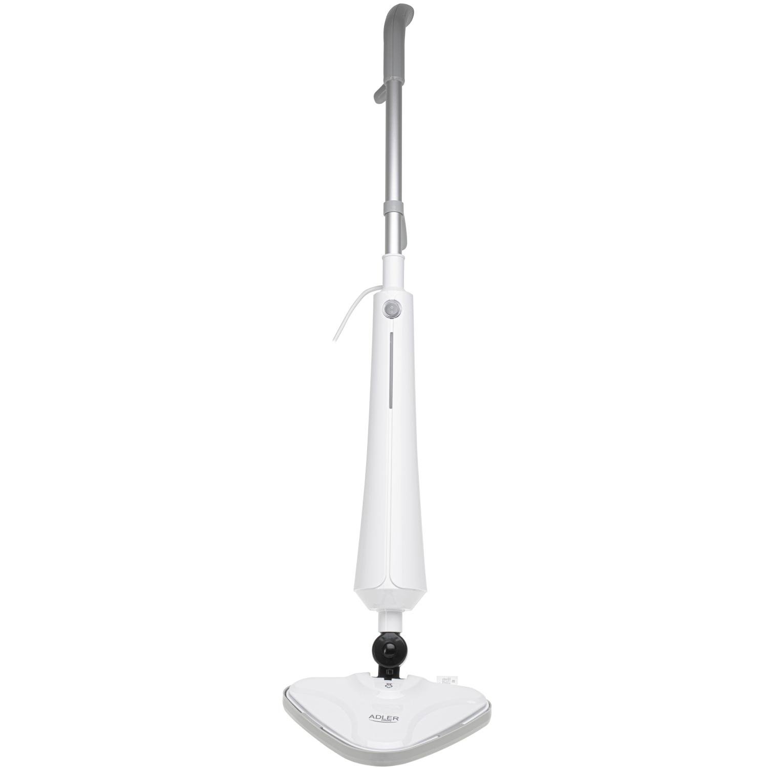 Швабра паровая Adler AD 7068 1300W 350 мл 23 г/мин White (AD7068) Швабра паровая Adler AD 7068 1300W 350 мл 23 г/мин White (AD7068)