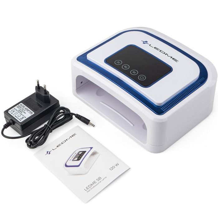 Лампа для манікюру LEDME 5 B 120W з акумулятором Bue (LEDME 5B BLUE) - фото 4