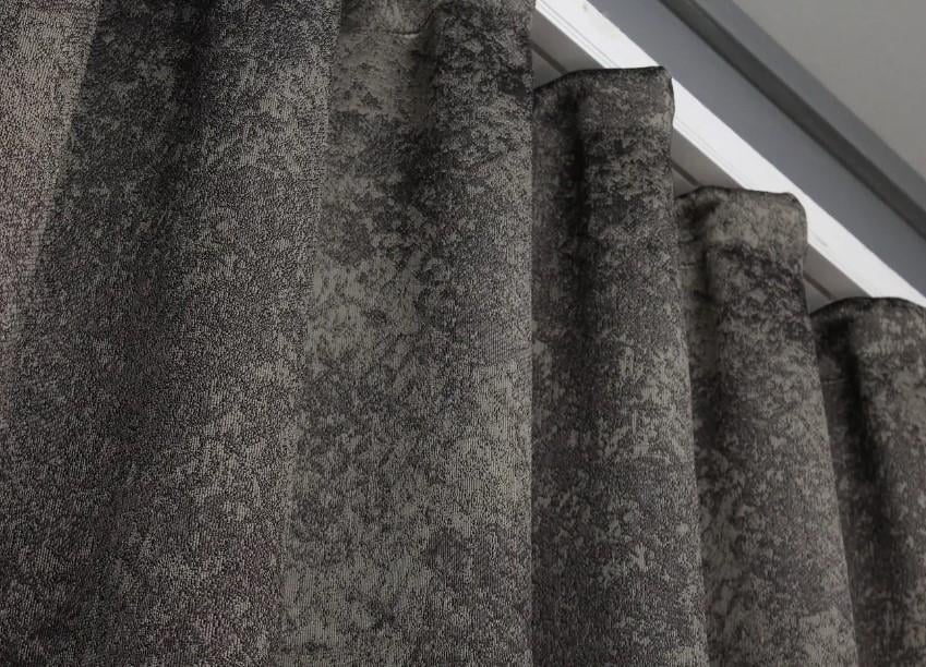 Комплект штор Мармур Al-9 льон 1,5х2,9 м 2 шт. Графітовий/Сірий (1637ш) - фото 7 Комплект штор Мармур Al-9 льон 1,5х2,9 м 2 шт. Графітовий/Сірий (1637ш) - фото 7