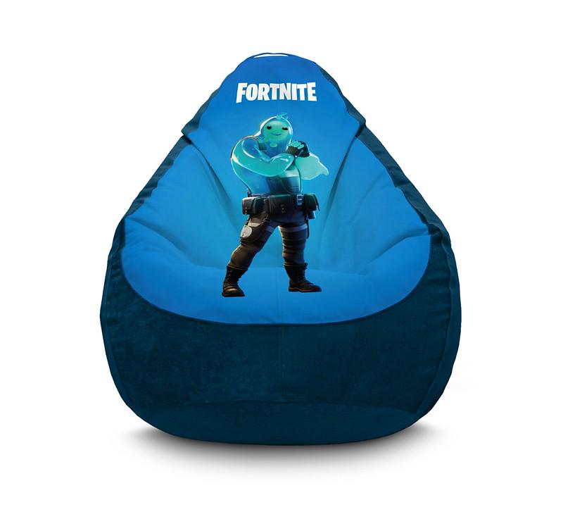 Кресло мешок iPuff Fortnite Rippley Флок XXXL 100х135 см Синий