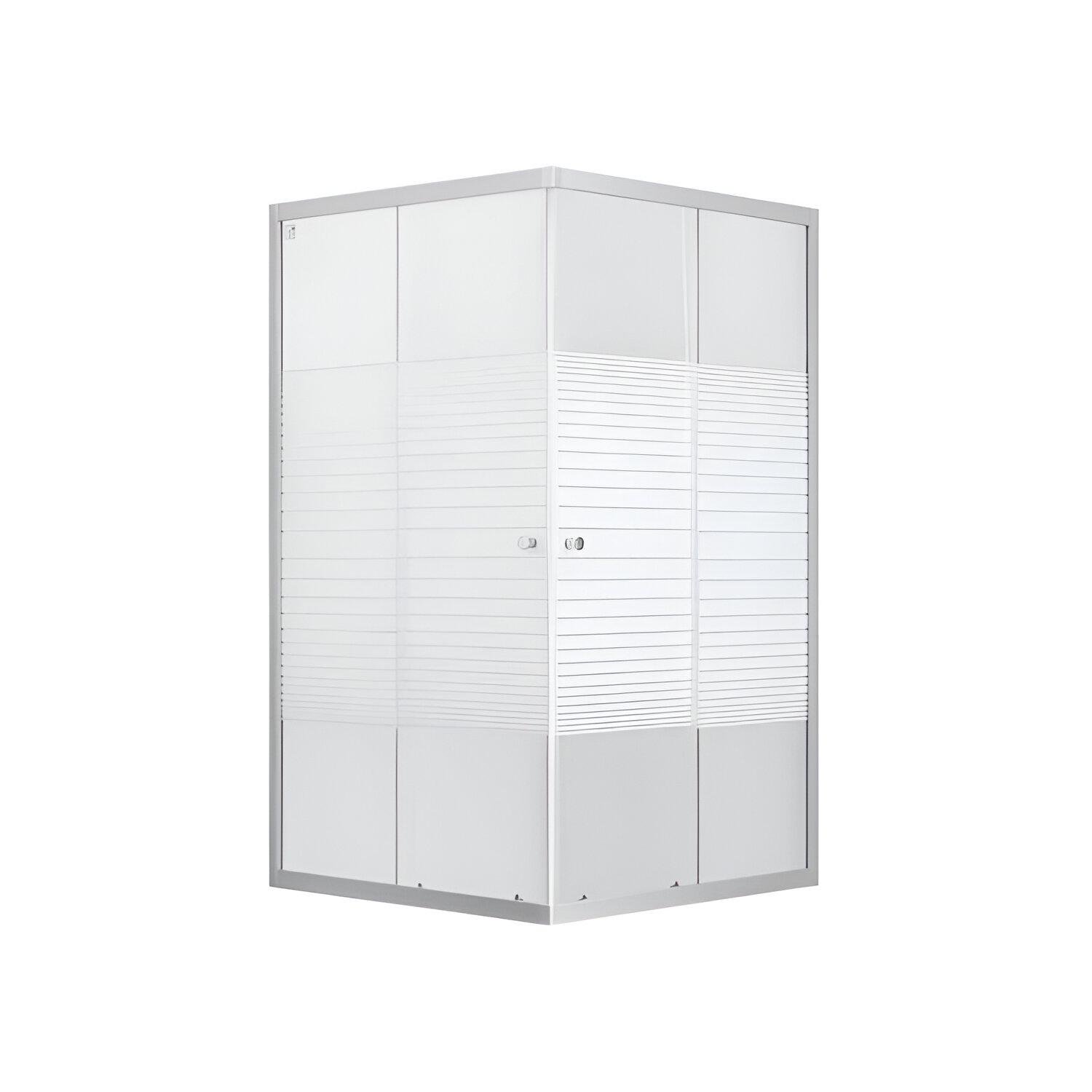 Ограждение с рисунком Lidz Linie WIEŻAK SC90x90.LOW.L (FRRS00043897)