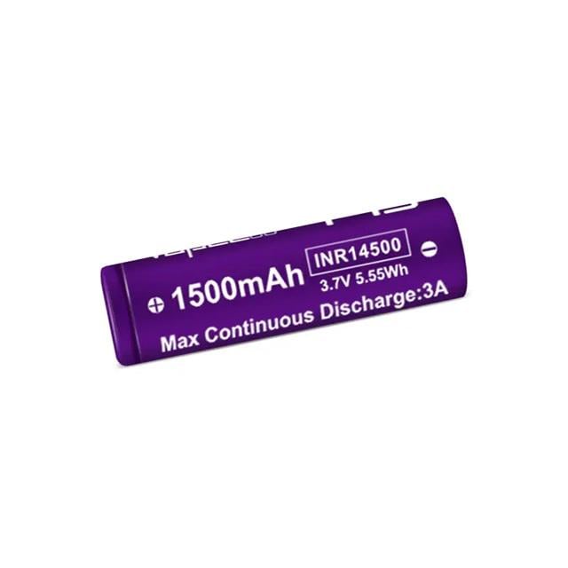 Акумулятор VapCell INR14500F15 14500 3,6V 1500 mAh 3A Li-ion з плоским контактом 14х50 мм (14500F15) Акумулятор VapCell INR14500F15 14500 3,6V 1500 mAh 3A Li-ion з плоским контактом 14х50 мм (14500F15)