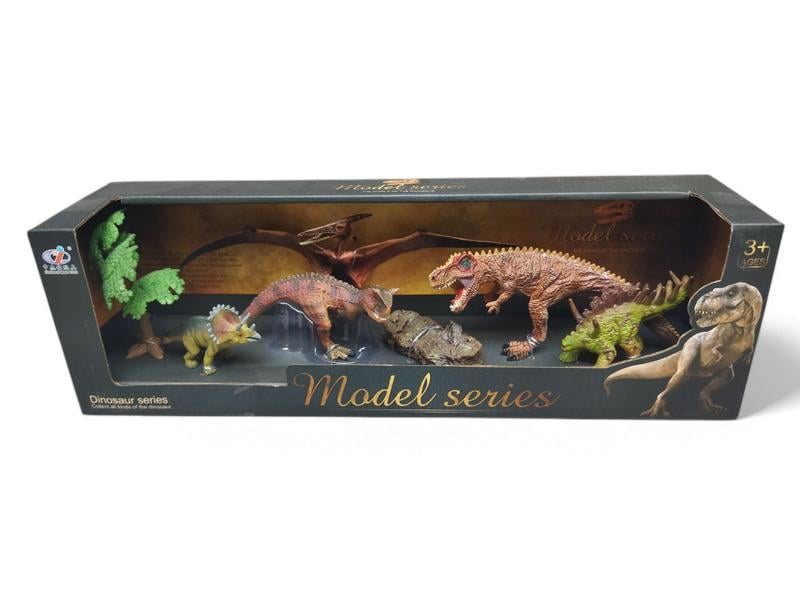 Игровой набор Zhongjlieming Toys Динозавры триасового периода с дикорациями 7 элементов (F_Q9899 Q 3/3)