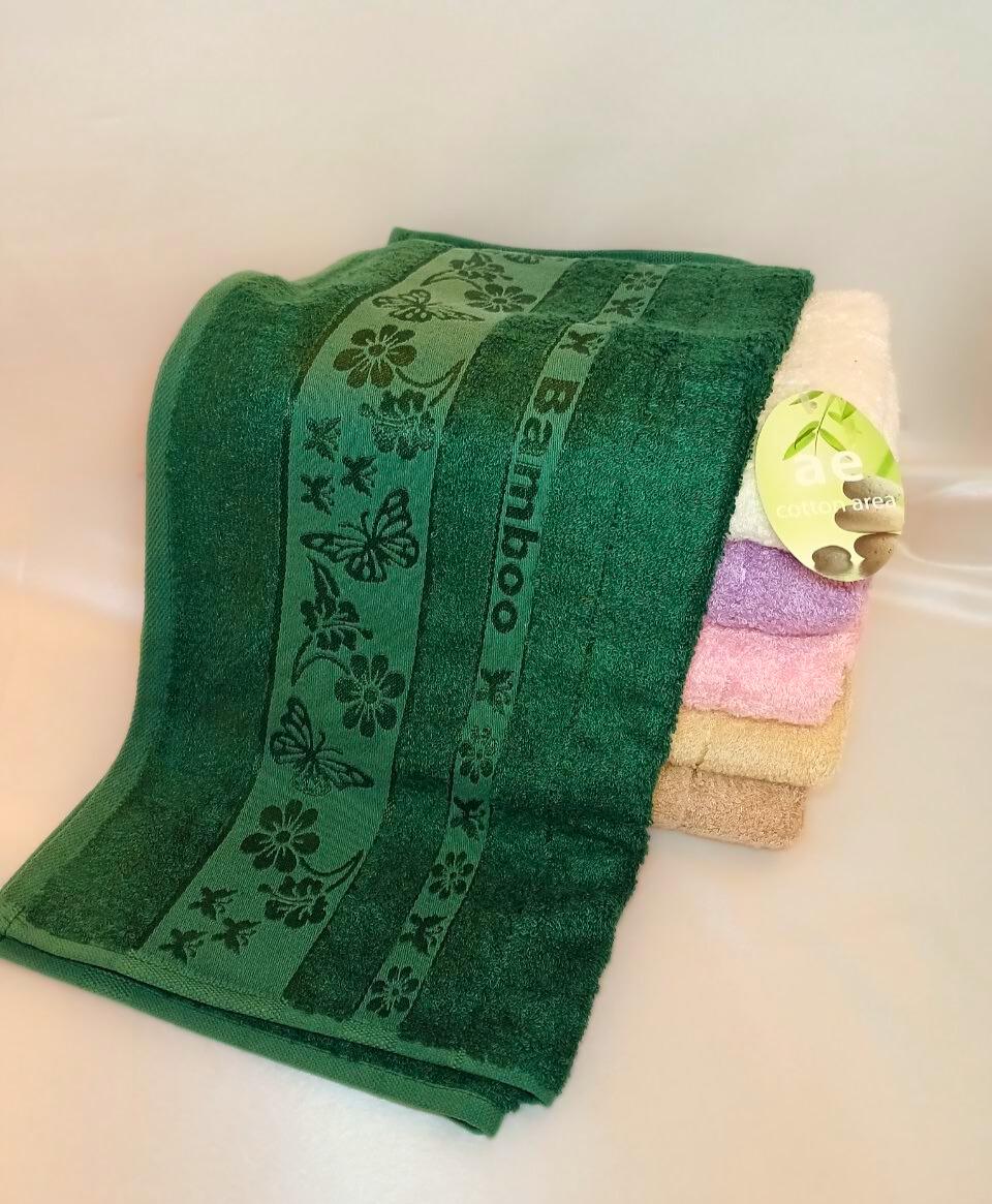 Рушник бамбуковий Cotton Area Bamboo 50х90 см Зелений (12743) - фото 2