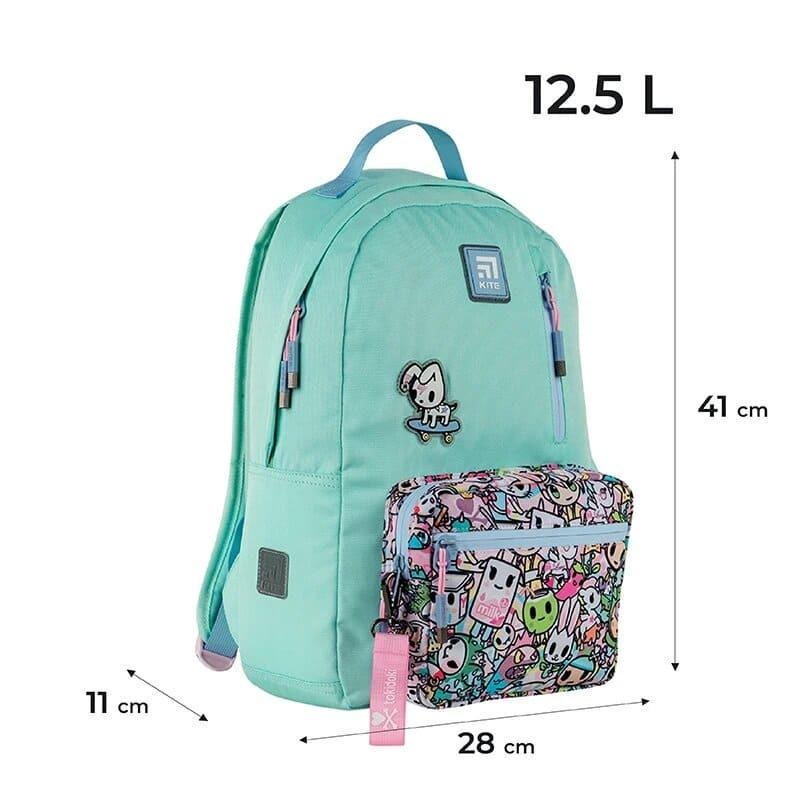 Школьный рюкзак подростковый KITE Education TK24-949M teens tokidoki 12,5 л Мятный - фото 4