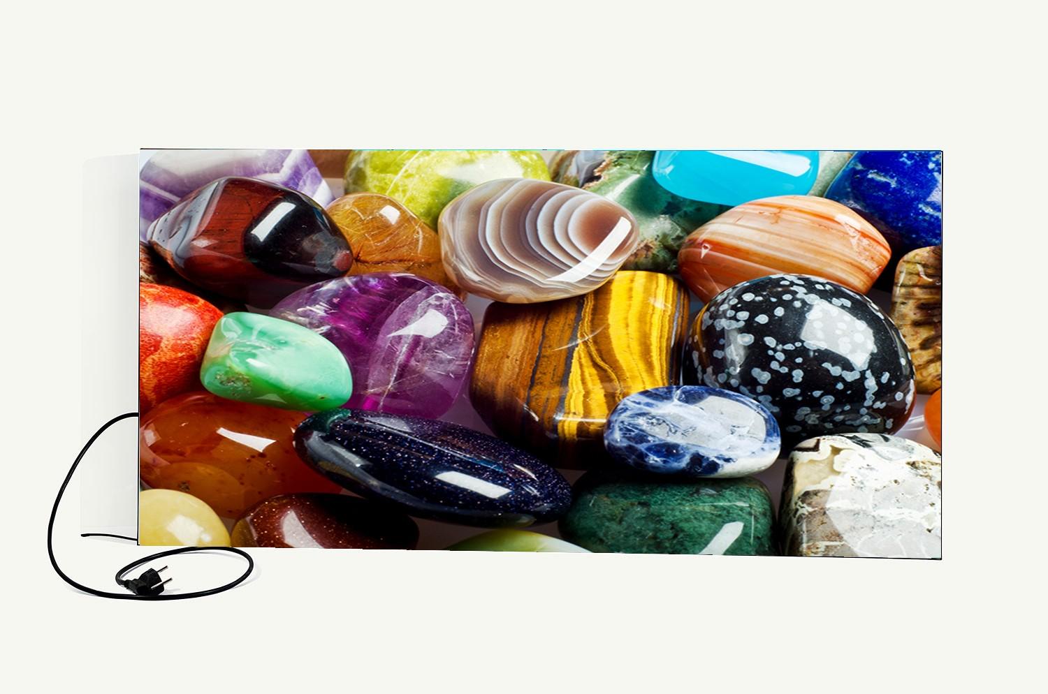 Керамический обогреватель инфракрасный Кам-ин 700 Вт на 14 кв м с рисунком (700color5)