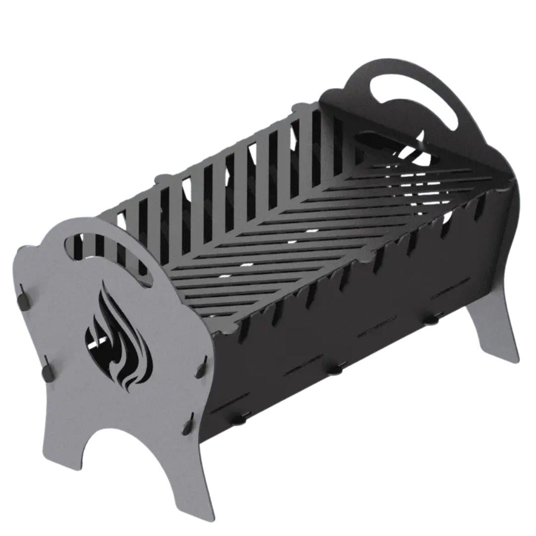 Мангал-гриль Carino Spark Огонь разборный с грилем 500х330х350 мм металл 3 мм без покрытия (SO50)