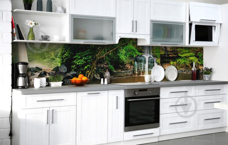 Скинали на кухню Zatarga «Песня воды» 600х2500 мм виниловая 3Д наклейка кухонный фартук самоклеящаяся Скинали на кухню Zatarga «Песня воды» 600х2500 мм виниловая 3Д наклейка кухонный фартук самоклеящаяся