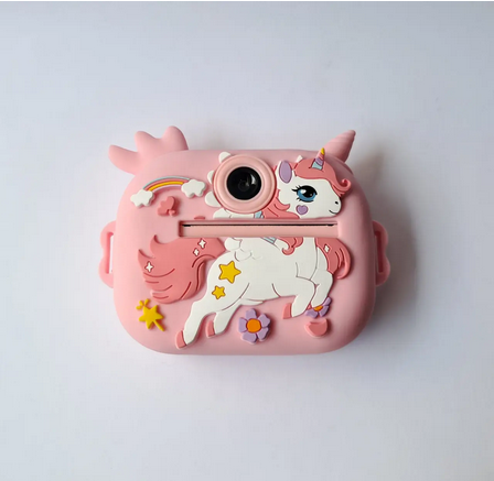 Фотоапарат цифровий дитячий із миттєвого друку єдиноріг Рожевий (M-1-2PI)