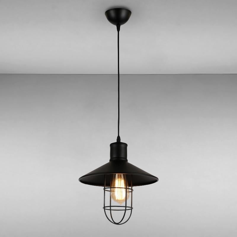 Люстра подвесная лофт Light House LS-15056-1 BK 270 на одну лампу Черный