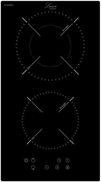 Варильна поверхня електрична Domino Luxor EPH 342 B CH + подвійна