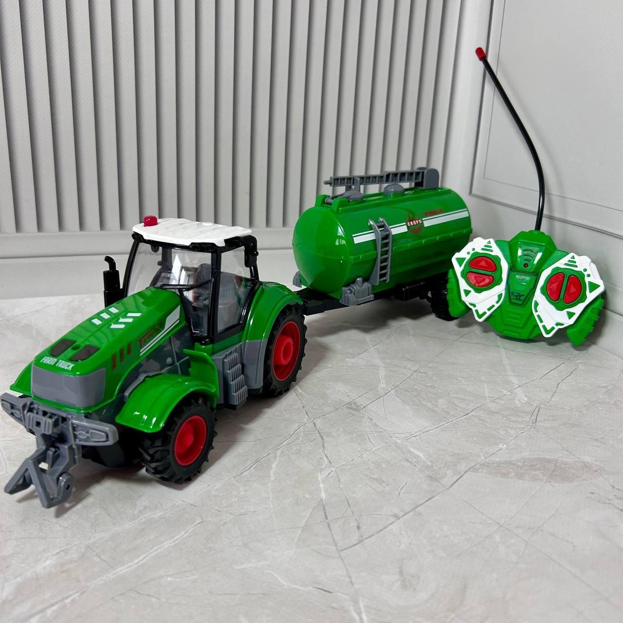 Іграшка дитяча Трактор із причепом QH 205-3 акумуляторний на пульті радіокерування (2632801171)