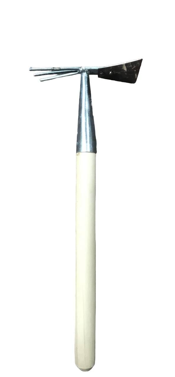 Сапка огородная комбинированная из нержавеющей стали 85 мм с ручкой 400 мм (78-205-1) Сапка огородная комбинированная из нержавеющей стали 85 мм с ручкой 400 мм (78-205-1)