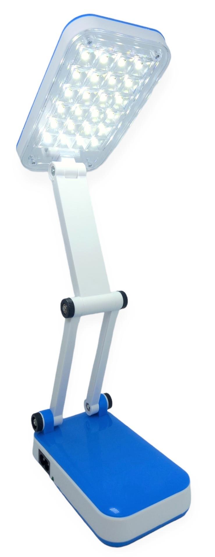 Лампа світлодіодна на акумуляторі YT-666 LED настільна від мережі з двома режимами Синій