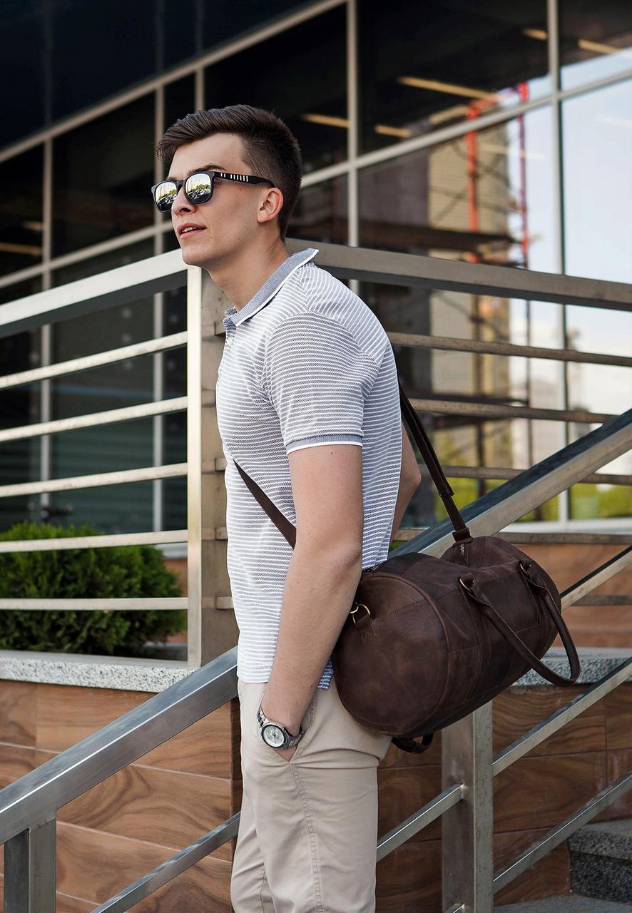 Сумка кожаная Harper Crazy Horse Темно-коричневый (A-026265)