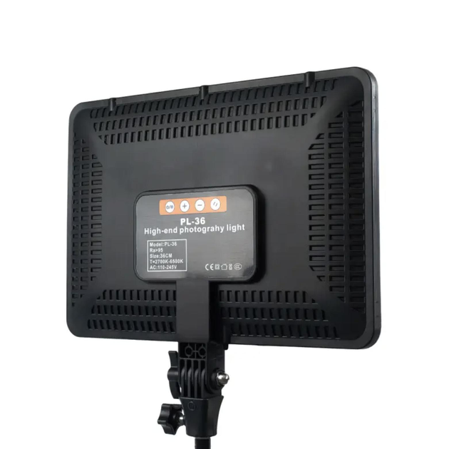 Видеосвет с пультом PL-36 2700К-6500К 36x24,5 см 50W (756469) - фото 5 Видеосвет с пультом PL-36 2700К-6500К 36x24,5 см 50W (756469) - фото 5