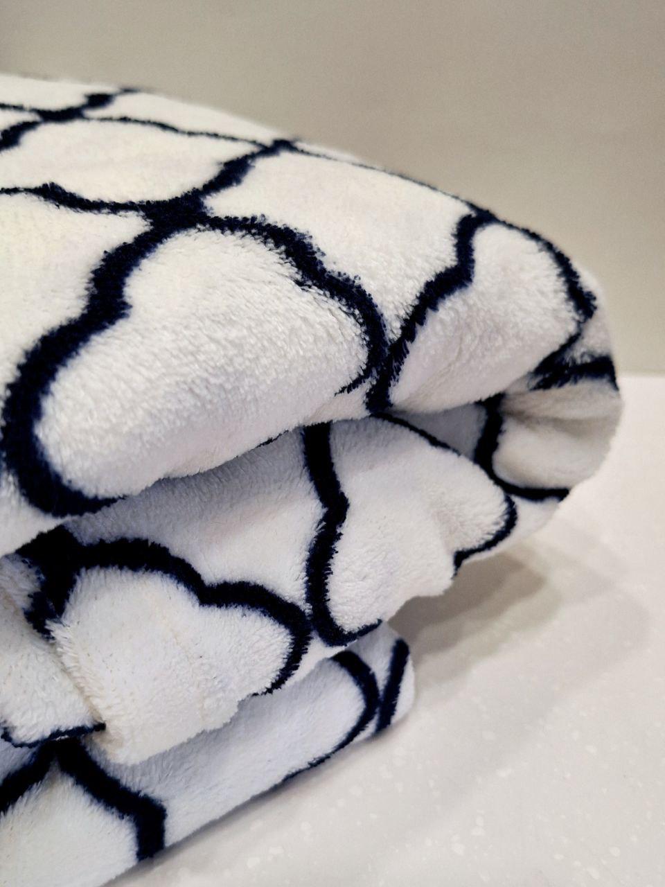 Плед флисовый Livarno Home 150x200 см Оптика (344) - фото 3