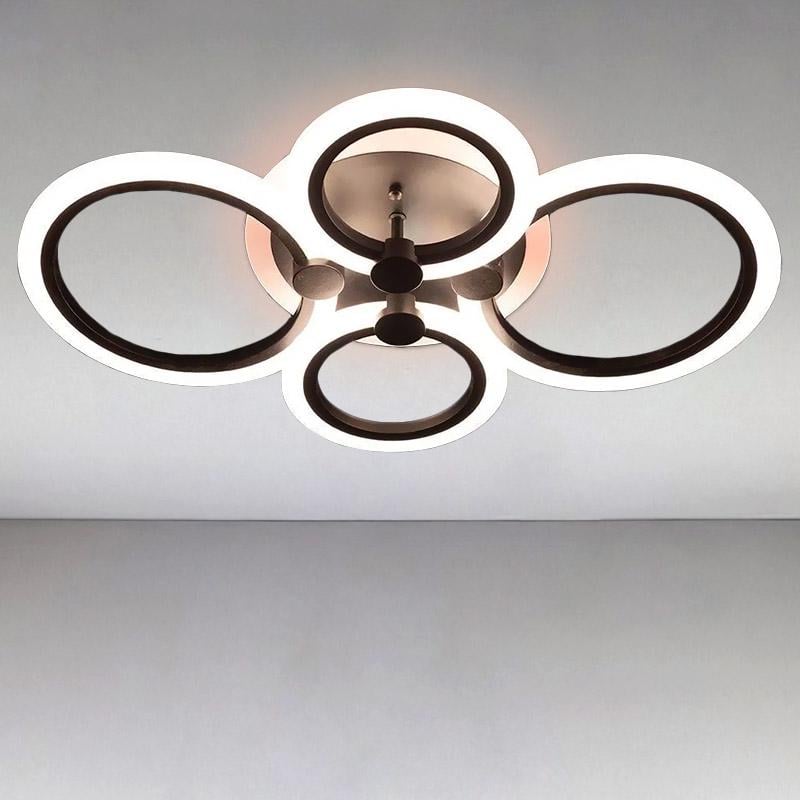 Люстра стельова Light House SL-15215/2/2 RGB BK LED 80W 110х620х400 мм Чорний