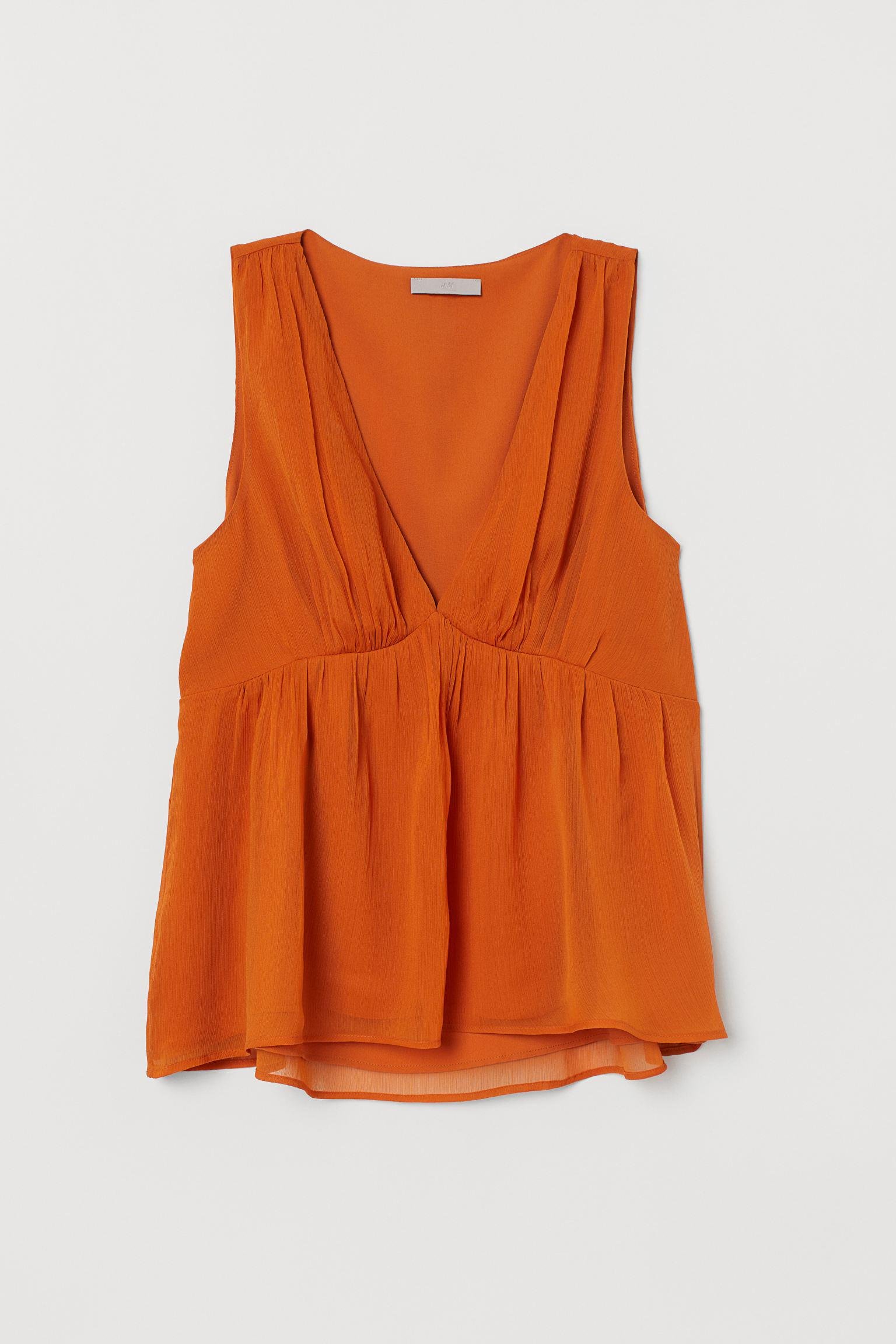 Блуза H&M р. 32 Коричневый (1127519150)