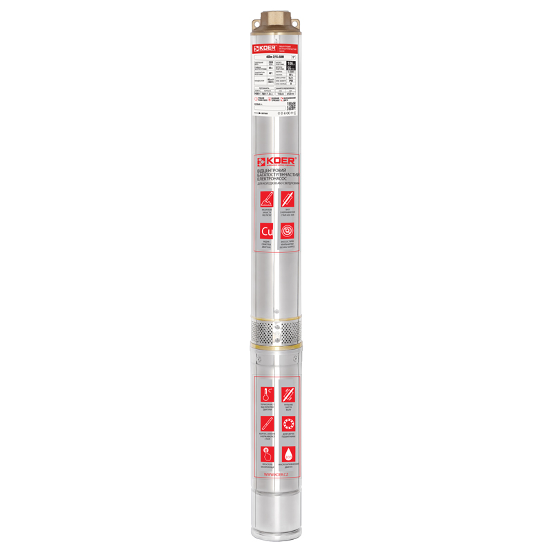 Насос скважинный центробежный KOER 4SDM 2/15  50M с пультом KP2636
