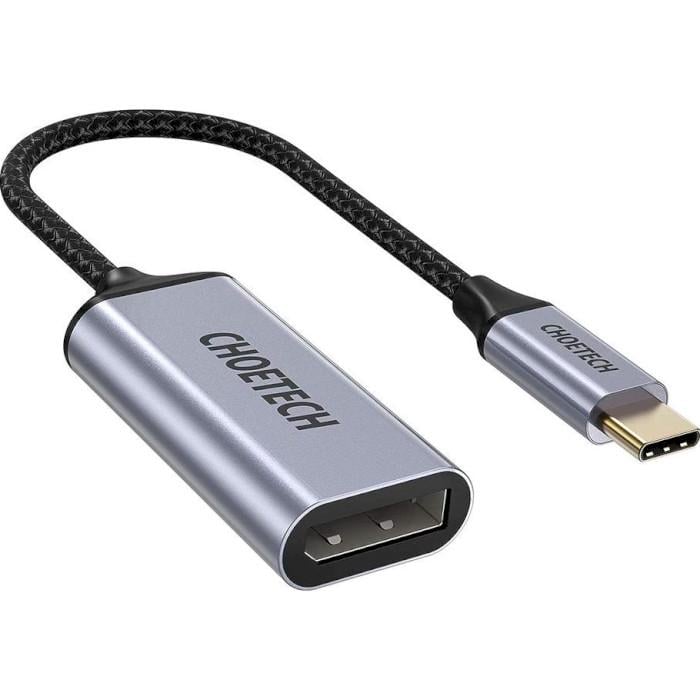 Перехідник Choetech USB 3.1 TypeC - DisplayPort F Grey (HUB-H11-GY-V2)