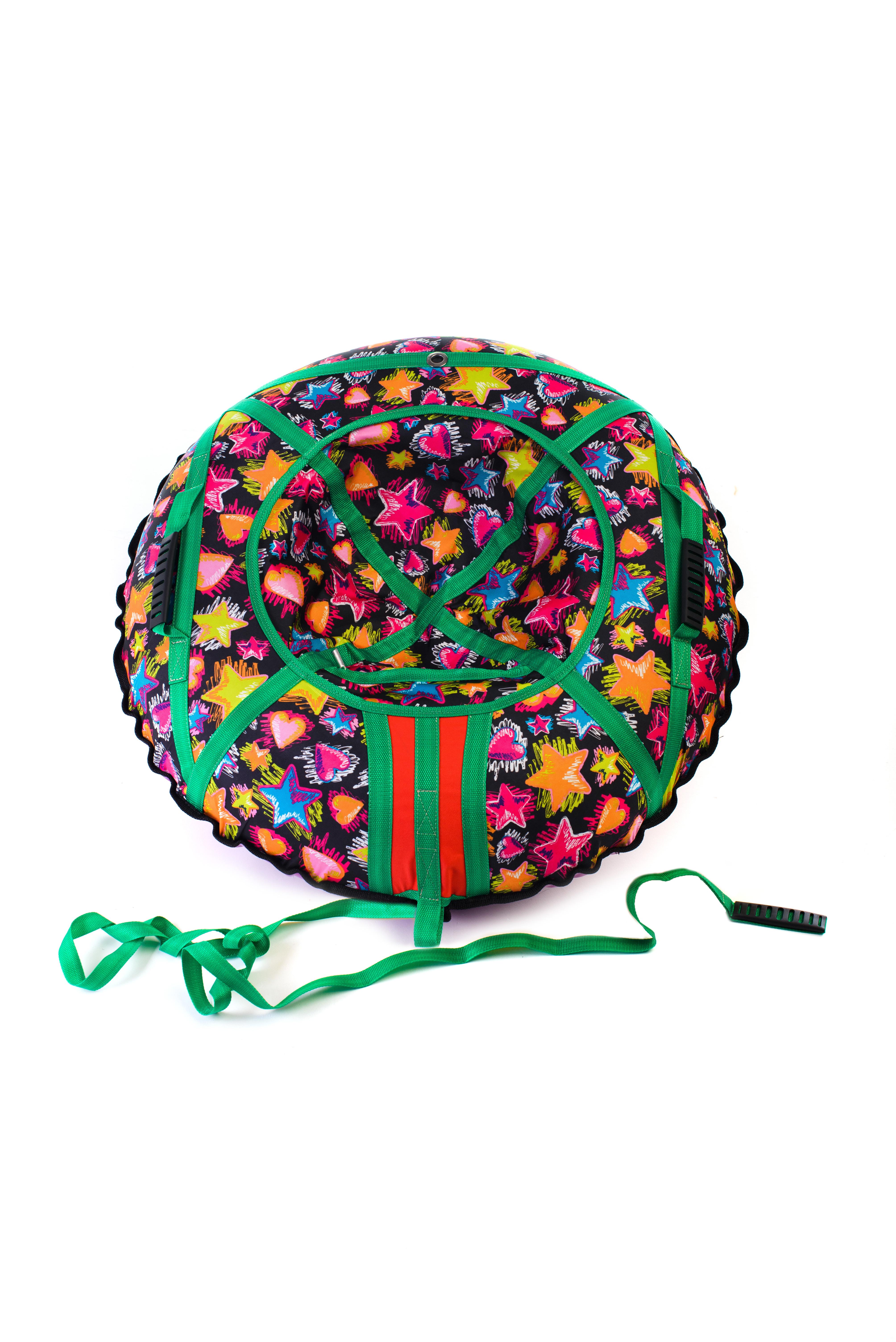 Надувные санки-ватрушка Kospa 120 см Усиленный Сердца (979)