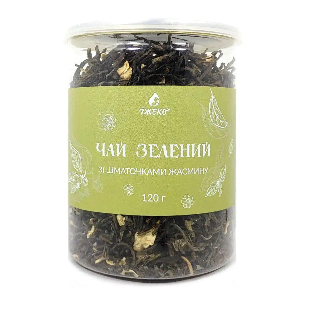 Чай зелений зі шматочками жасмину 120 г (4820223985436)
