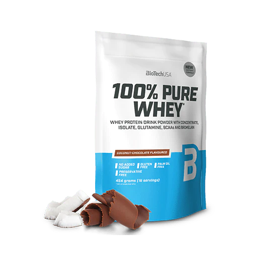 Протеин BioTechUSA 100% Pure Whey 454 g 16 servings Сoconut Сhocolate