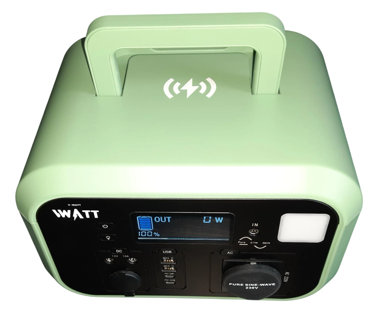 Зарядная станция ALPHA электрическая портативная 600 W Зеленый (V6949667207008G) Зарядная станция ALPHA электрическая портативная 600 W Зеленый (V6949667207008G)