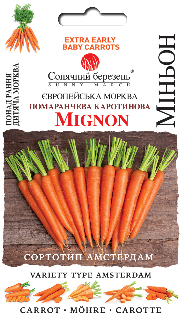 Насіння моркви Міньон (9436) Насіння моркви Міньон (9436)