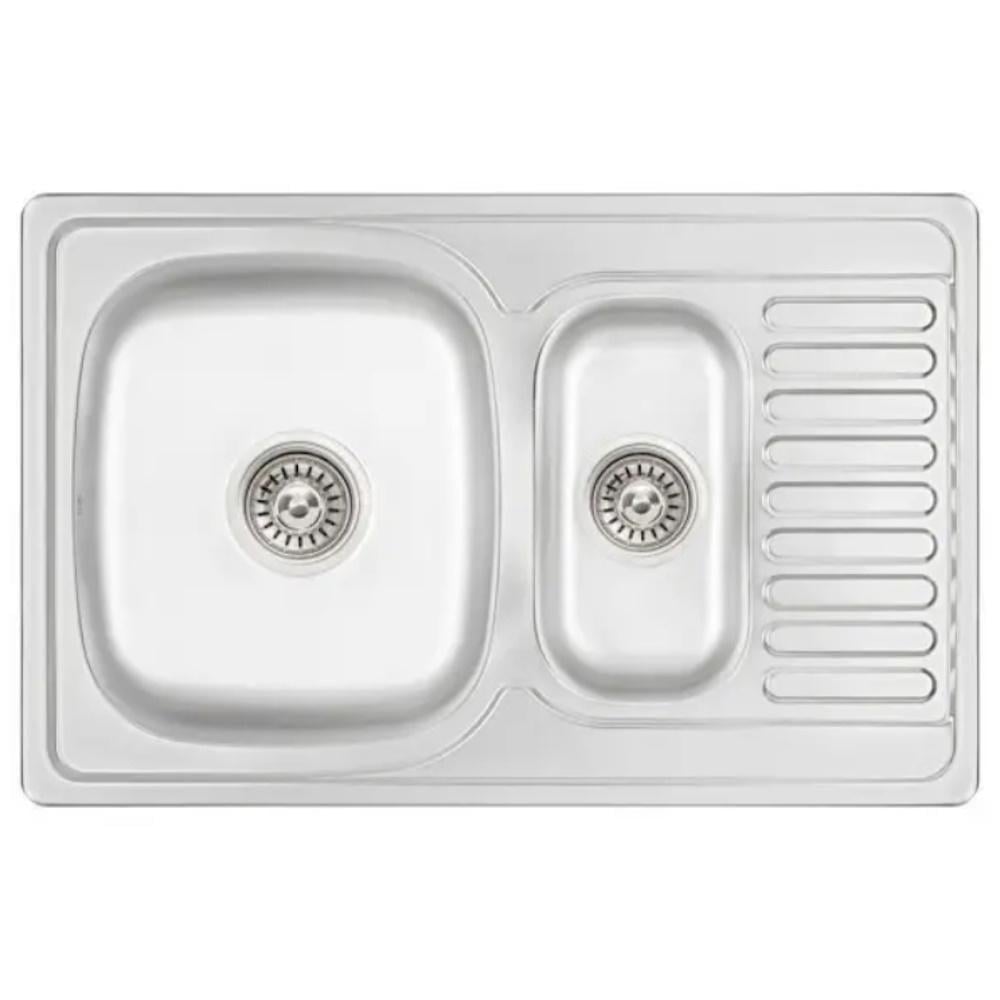 Мойка для кухни с сифоном Wezer 7850 08 Deсор 780x500x180 мм (SQ-1036944)