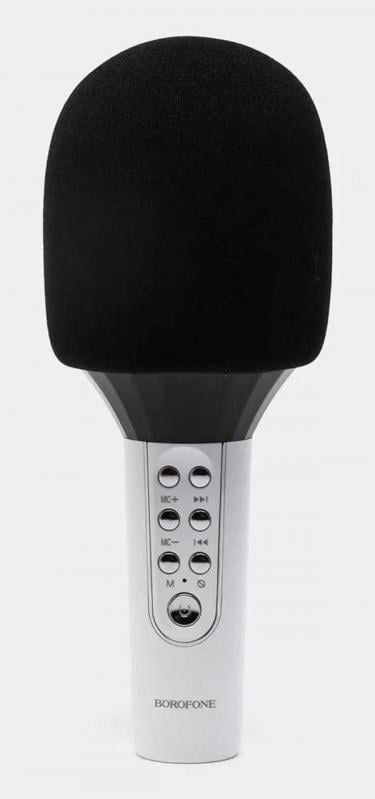 Караоке микрофон BOROFONE Elf karaoke microphone BFK2 |BT5.0, AUX/TF, A2DP, 6h|  white