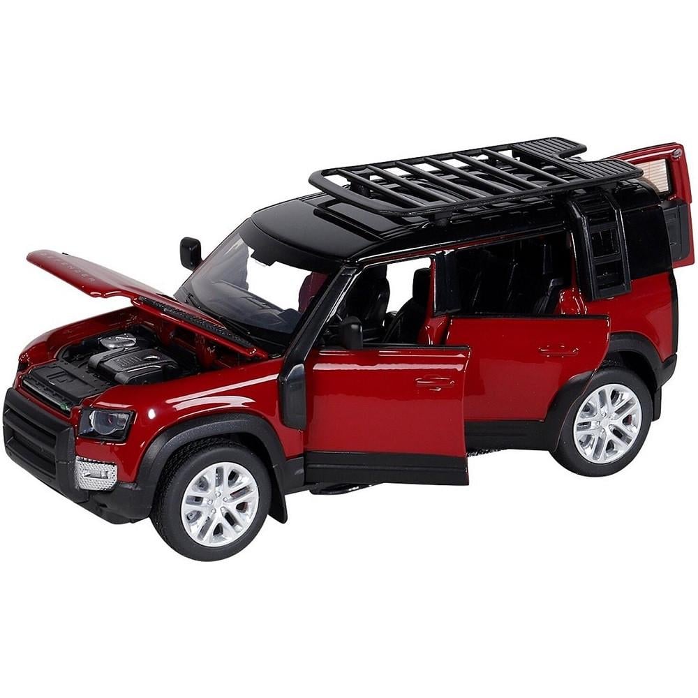 Игрушечная машинка металлическая Land Rover Defender 110 Красный (28443416)