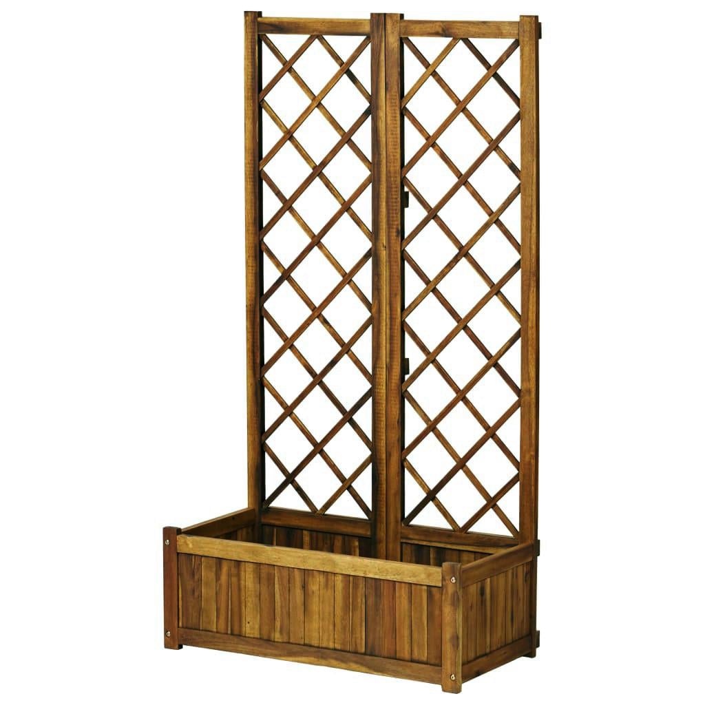 Кашпо со шпалерой из дерева Пунчоли Мускат (КШР-000707)