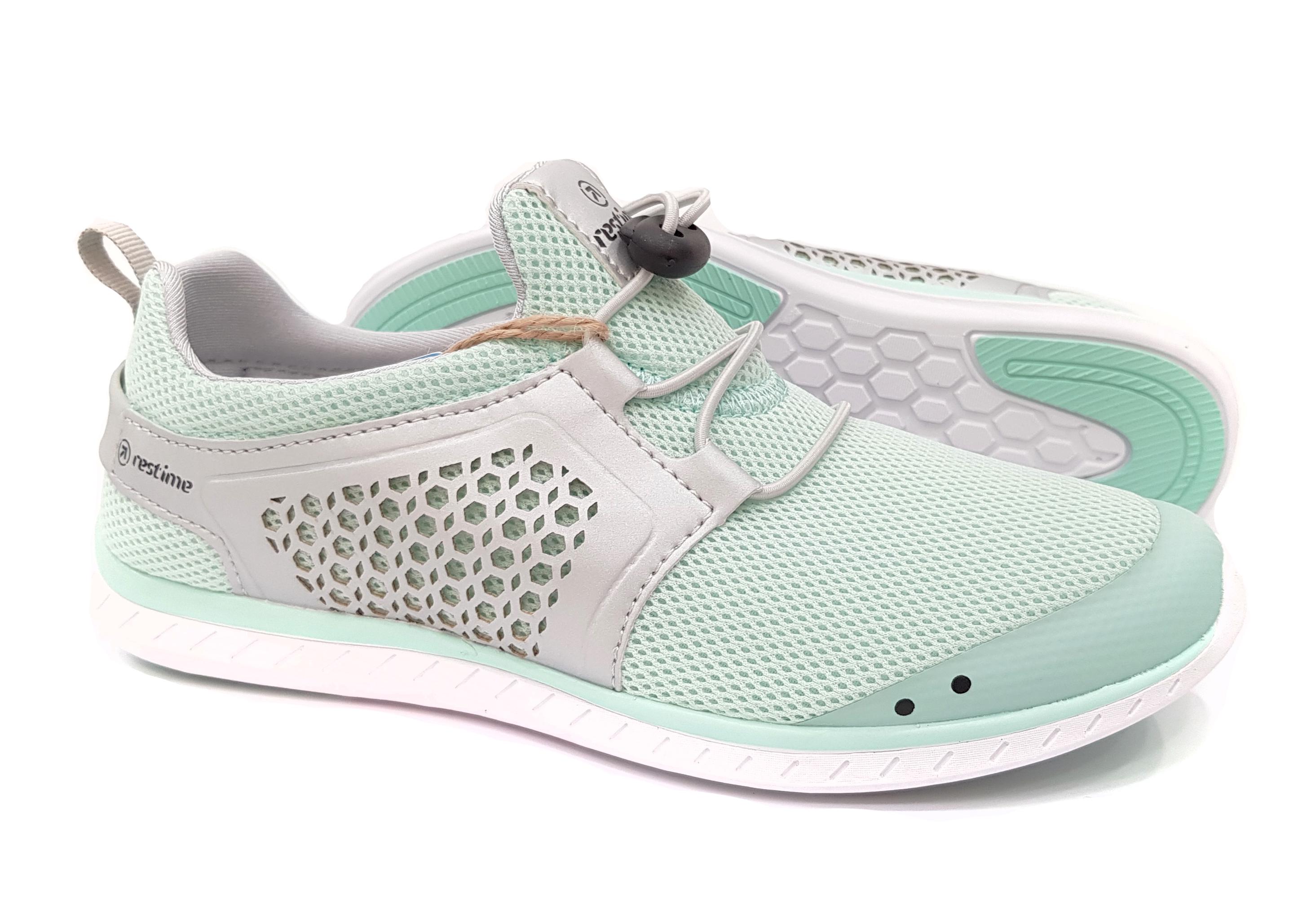 Кросівки жіночі Restime PWL 20556 текстильні р. 37 Бірюзовий/Сірий (1287-37)