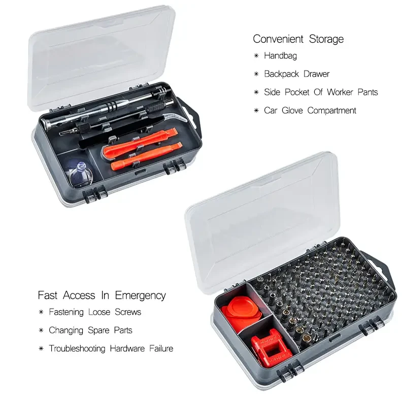 Набор мини прецизионных отверток Kindlov 115в1 многофункциональный (12665842) - фото 5 Набор мини прецизионных отверток Kindlov 115в1 многофункциональный (12665842) - фото 5