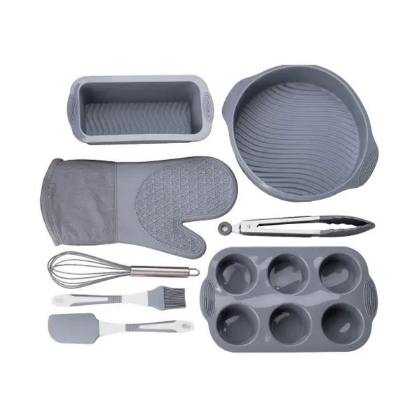 Набір форм для випічки HP34543 силікон з кухонним приладдям та прихваткою 8 шт.