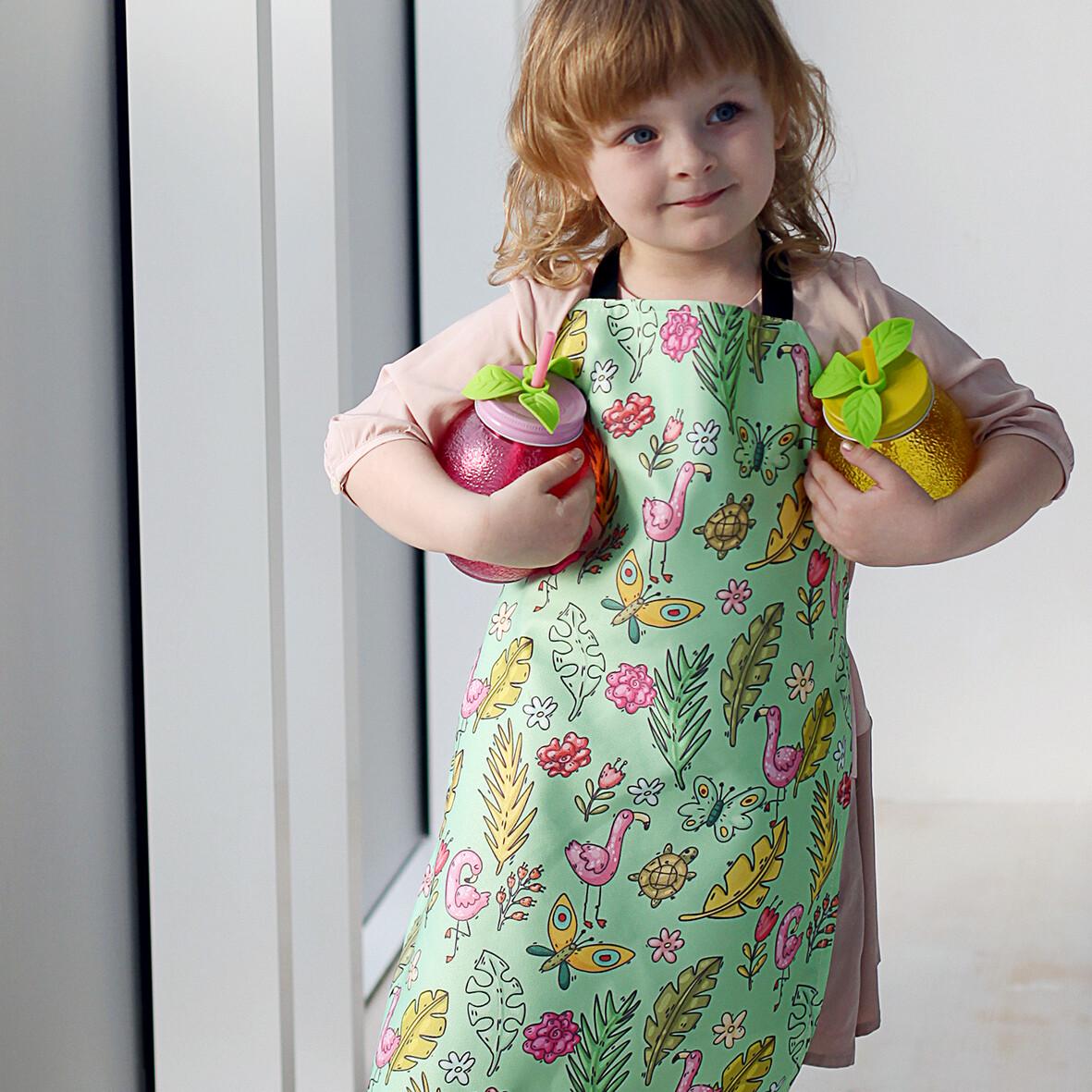 Фартук детский Сolorful Фламинго 42х60 см (FRTCD_21A009) - фото 2 Фартук детский Сolorful Фламинго 42х60 см (FRTCD_21A009) - фото 2