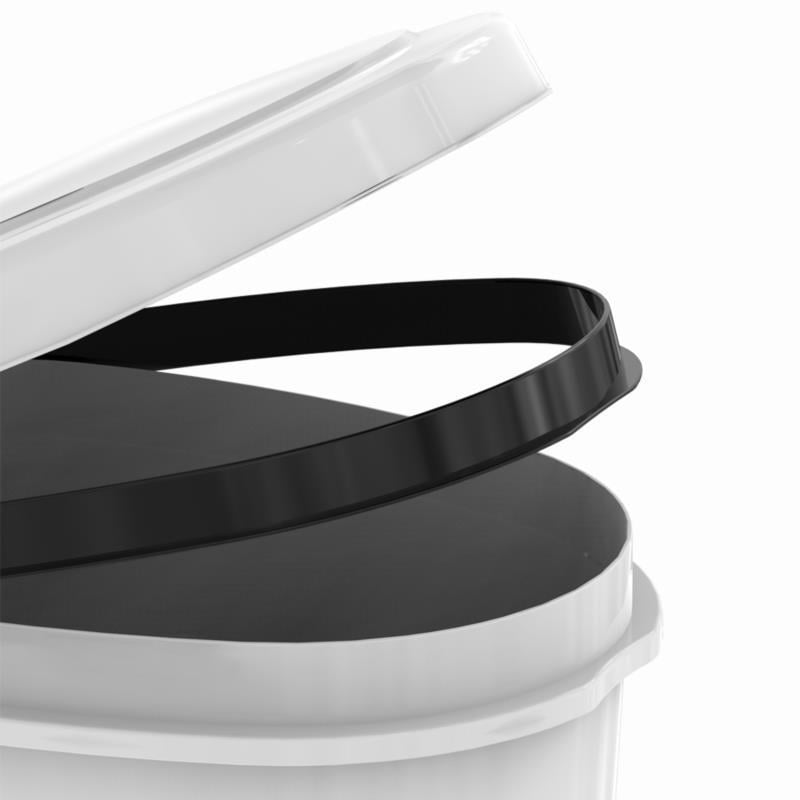 Бак для сміття Bidone з кришкою та коліщатами 40x60x84 см 100 л Світло-сірий (3969) - фото 5 Бак для сміття Bidone з кришкою та коліщатами 40x60x84 см 100 л Світло-сірий (3969) - фото 5