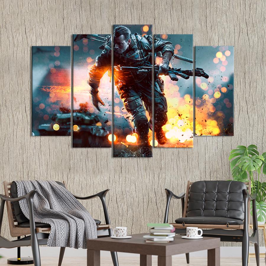 Настенний декор Знаменитая игра Battlefield 4 187x119 см (A140-5)