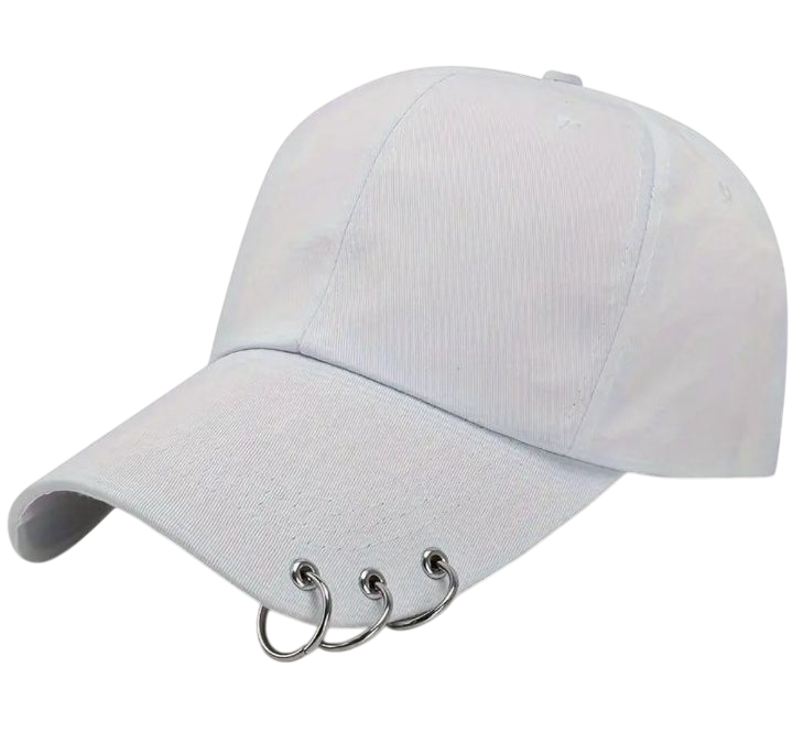 Кепка з регулюванням розміру з кільцями Білий (530-04)