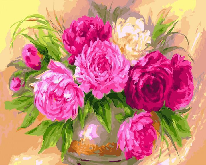 Картина по номерам Brushme Яркие пионы 40x50 см (BK-GX22606)