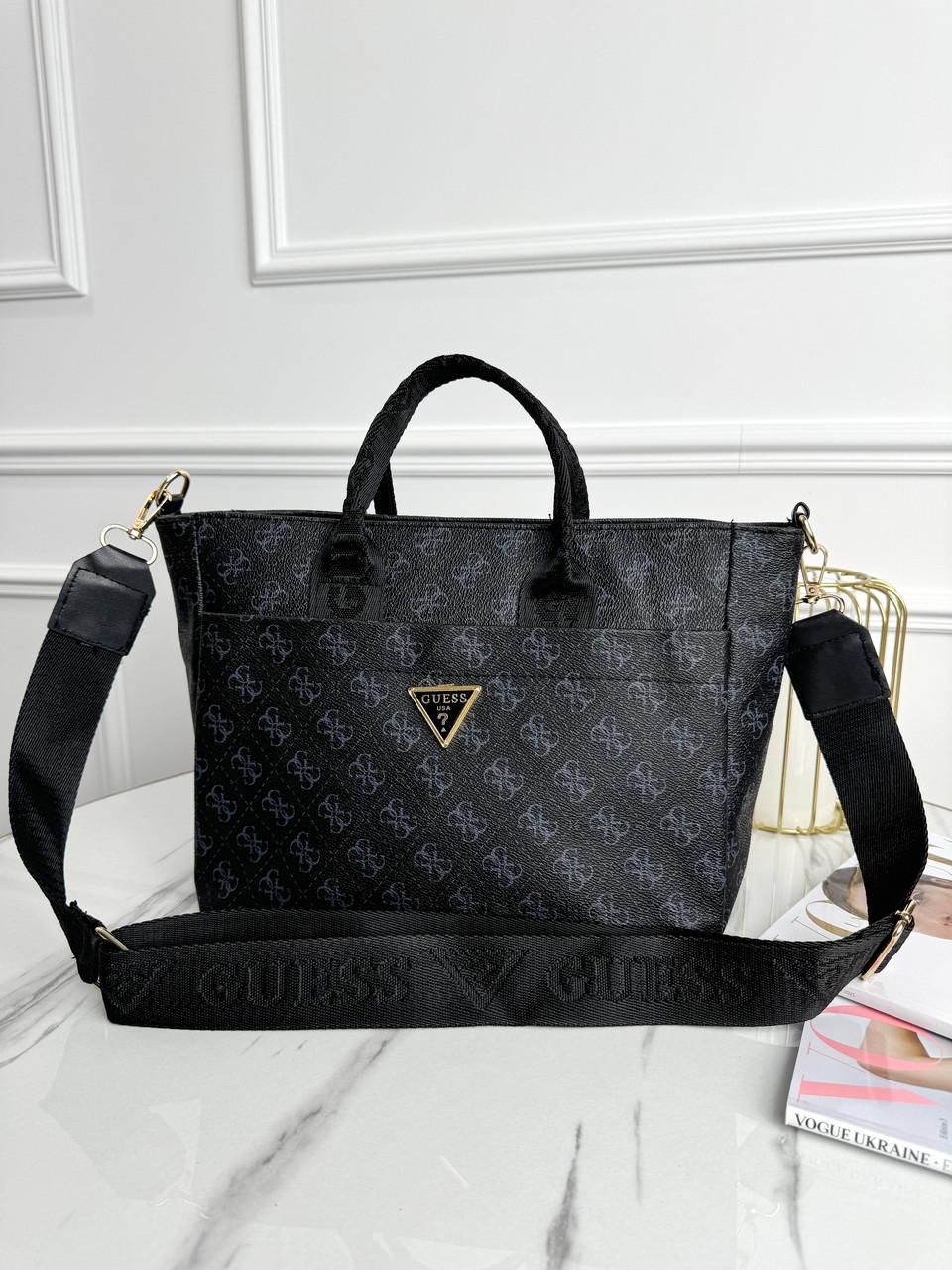 Сумка шоппер женская Guess Medium Черный (2385195117)
